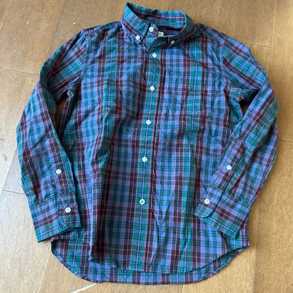 Crewcuts Other - Crewcuts Blue and Red Plaid Button-Down Shirt